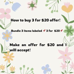 📌 3 for $20📌 offers!